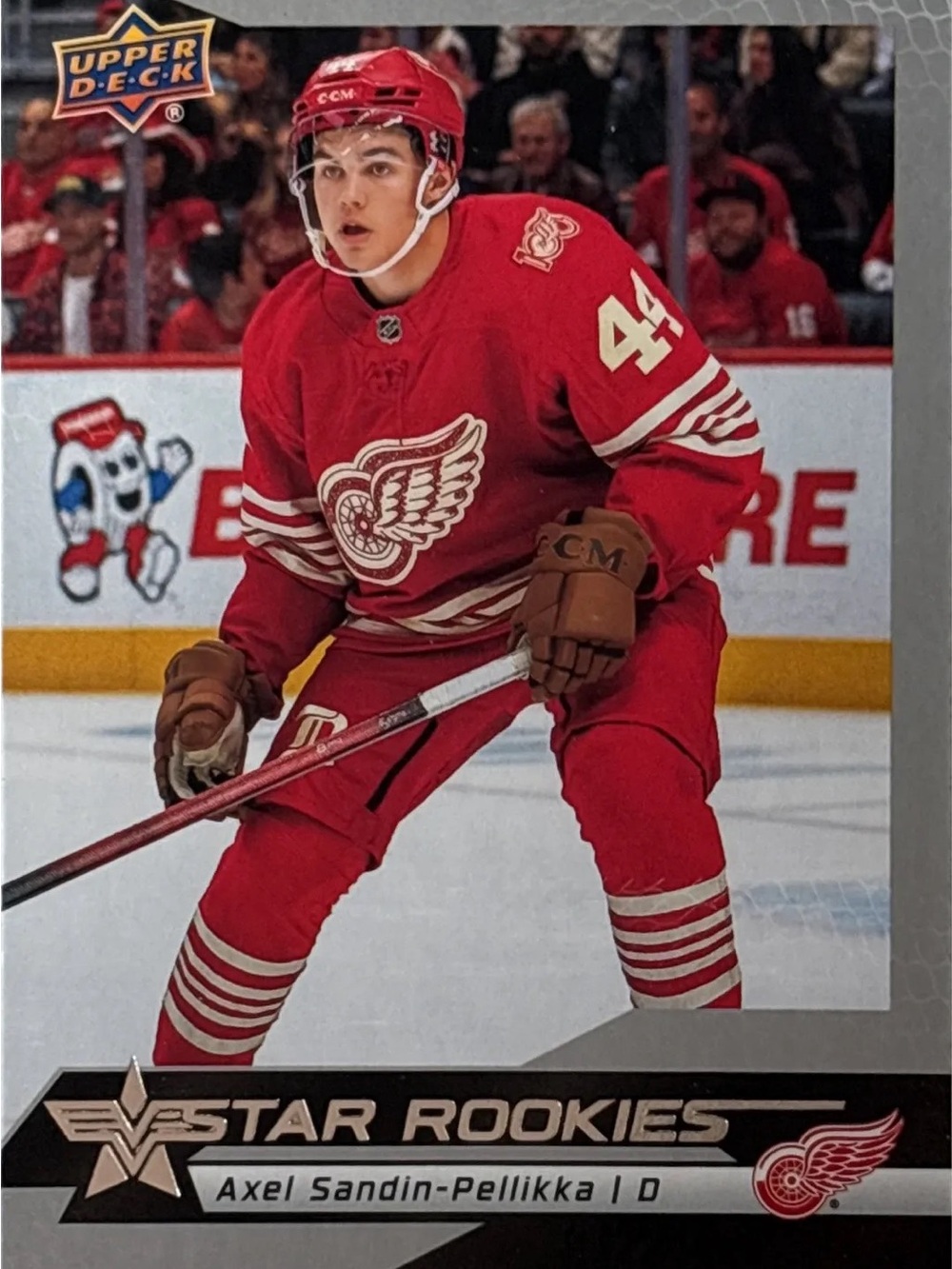 Upper Deck Red Hockey Trading Card - Axel Sandin-Pellikka Rookie